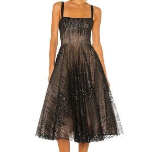 Bronx & Banco Mademoiselle Midi Dress in Black XS